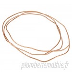 BigBig Style 2M Copper Round Tubing Pipe OD 3mm x ID 2mm for Refrigeration Plumbing Making Immersion Chiller  B07V9GHVS9